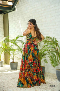 Peppilo Women's Rayon Kurti Indian Ethnic Party Wear Ready To Wear Dress