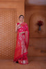 Peppilo Rani Pink Soft Silk Indian Ethnic Saree