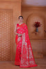 Peppilo Rani Pink Soft Silk Indian Ethnic Saree