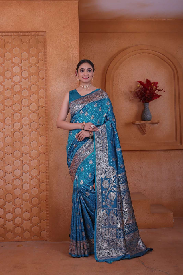 Peppilo Soft Silk Indian Ethnic Saree