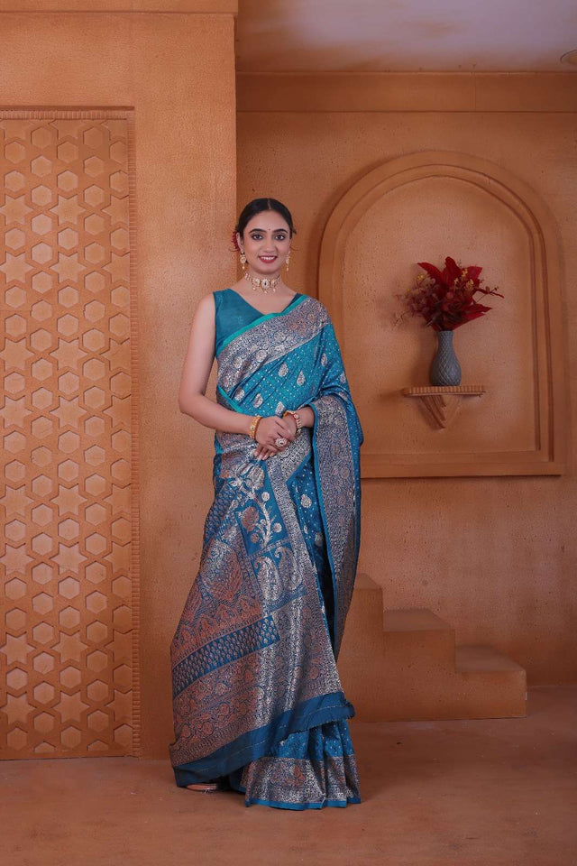 Peppilo Soft Silk Indian Ethnic Saree