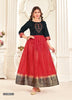 Black Georgette Indian Ethnic kurti with dupata