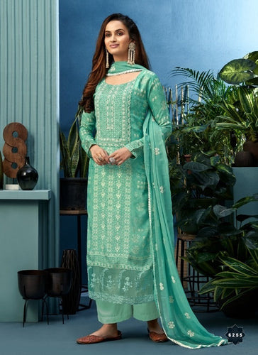Aqua Georgette Indian women's salwar kameez with dupatta ready to wear