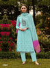 Aqua Georgette Indian women's salwar kameez with dupatta ready to wear