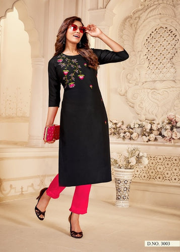 Black Georgette Indian Ethnic kurti with dupata