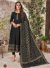 Black Georgette Indian Ethnic kurti with dupata