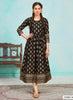 Black Georgette Indian Ethnic kurti with dupata