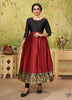 Black Georgette Indian Ethnic kurti with dupata