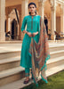 Aqua Georgette Indian women's salwar kameez with dupatta ready to wear