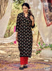 Black Georgette Indian Ethnic kurti with dupata