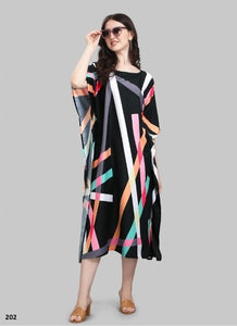 Black Georgette Indian Ethnic kurti with dupata