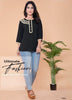 Black Georgette Indian Ethnic kurti with dupata