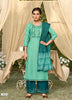 Aqua Georgette Indian women's salwar kameez with dupatta ready to wear