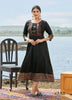 Black Georgette Indian Ethnic kurti with dupata