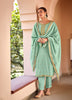 Aqua Georgette Indian women's salwar kameez with dupatta ready to wear