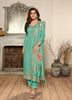 Aqua Georgette Indian women's salwar kameez with dupatta ready to wear