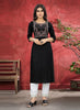 Black Georgette Indian Ethnic kurti with dupata