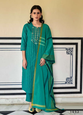 Aqua Georgette Indian women's salwar kameez with dupatta ready to wear