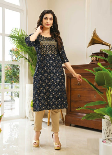 Black Georgette Indian Ethnic kurti with dupata