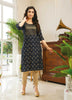 Black Georgette Indian Ethnic kurti with dupata