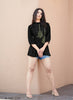 Black Georgette Indian Ethnic kurti with dupata