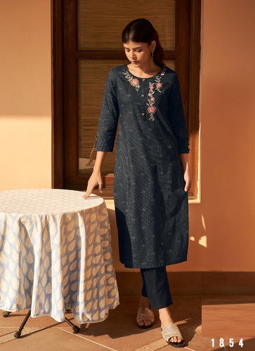 Black Georgette Indian Ethnic kurti with dupata