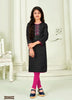 Black Georgette Indian Ethnic kurti with dupata