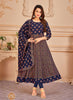 Black Georgette Indian Ethnic kurti with dupata