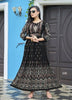 Black Georgette Indian Ethnic kurti with dupata