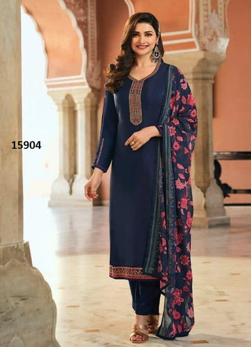 Black Georgette Indian women's salwar kameez with dupatta ready to wear