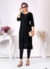 Black Georgette Indian Ethnic kurti with dupata