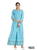 Aqua Georgette Indian Ethnic kurti with dupata