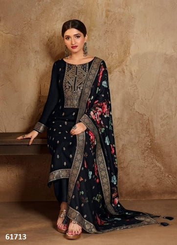Black Georgette Indian women's salwar kameez with dupatta ready to wear