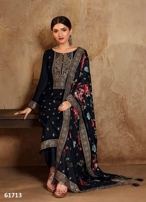 Black Georgette Indian women's salwar kameez with dupatta ready to wear