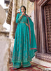 Aqua Georgette Indian women's salwar kameez with dupatta ready to wear