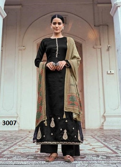 Black Georgette Indian women's salwar kameez with dupatta ready to wear
