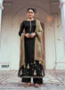 Black Georgette Indian women's salwar kameez with dupatta ready to wear