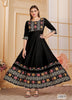 Black Georgette Indian Ethnic kurti with dupata