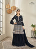 Black Georgette Indian women's salwar kameez with dupatta ready to wear
