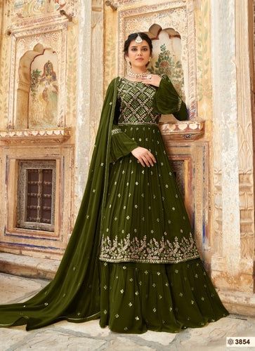 Black Georgette Indian women's salwar kameez with dupatta ready to wear