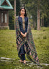 Black Georgette Indian women's salwar kameez with dupatta ready to wear