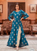 Aqua Georgette Indian Ethnic kurti with dupata