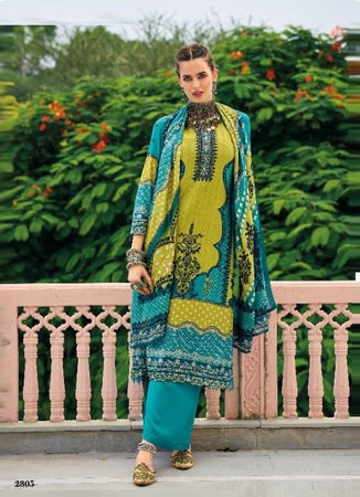 Aqua Georgette Indian women's salwar kameez with dupatta ready to wear