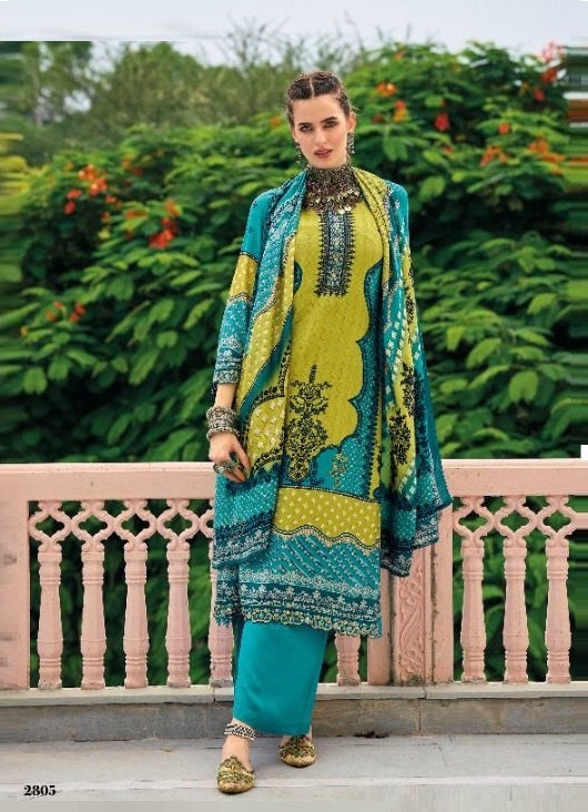 Aqua Georgette Indian women's salwar kameez with dupatta ready to wear