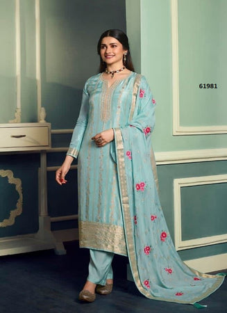 Aqua Georgette Indian women's salwar kameez with dupatta ready to wear