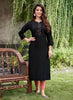 Black Georgette Indian women's salwar kameez with dupatta ready to wear