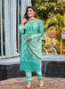 Aqua Georgette Indian women's salwar kameez with dupatta ready to wear
