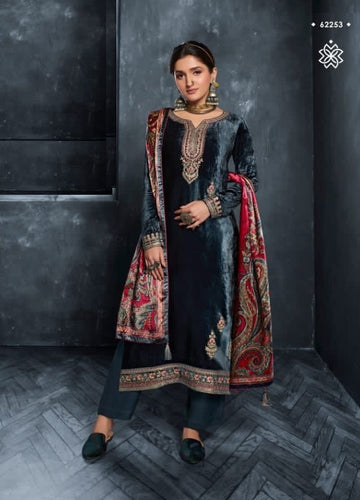Black Georgette Indian women's salwar kameez with dupatta ready to wear