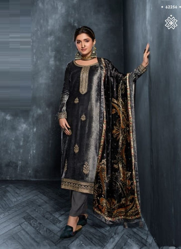 Black Georgette Indian women's salwar kameez with dupatta ready to wear