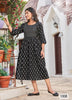 Black Georgette Indian Ethnic kurti with dupata